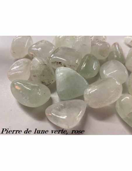 Pierre de lune verte polis