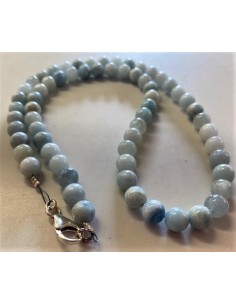 Aigue marine Collier longueur 56cm