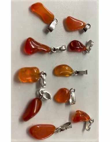 Pendentif Opale de feu rouge