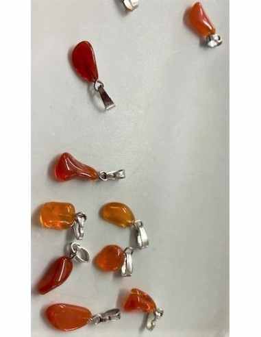 Pendentif Opale de feu rouge