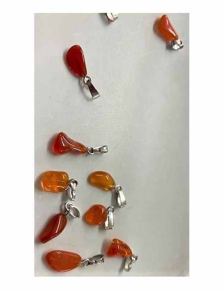 Pendentif Opale de feu rouge