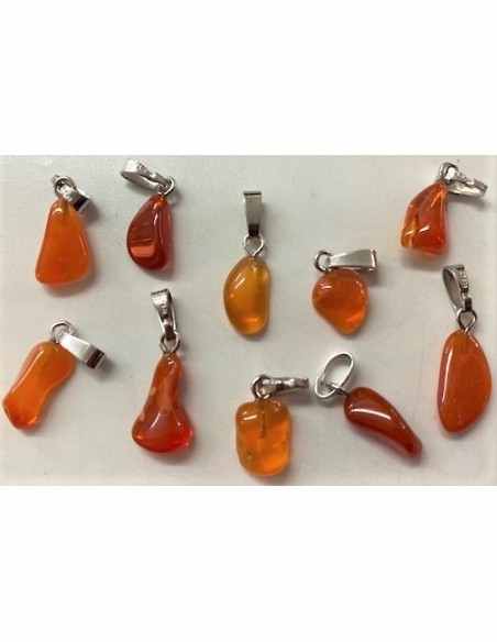 Pendentif Opale de feu rouge