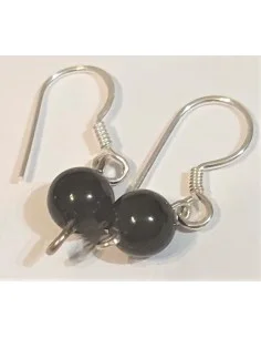 Obsidienne Oeil Celeste Boucles doreilles 6mm 2