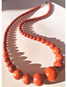 Collier Corail rouge en chutes 2