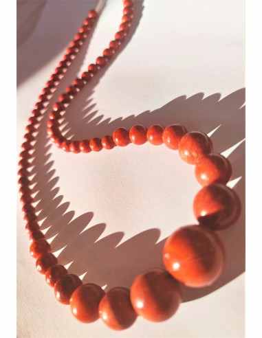 Collier Corail rouge en chutes