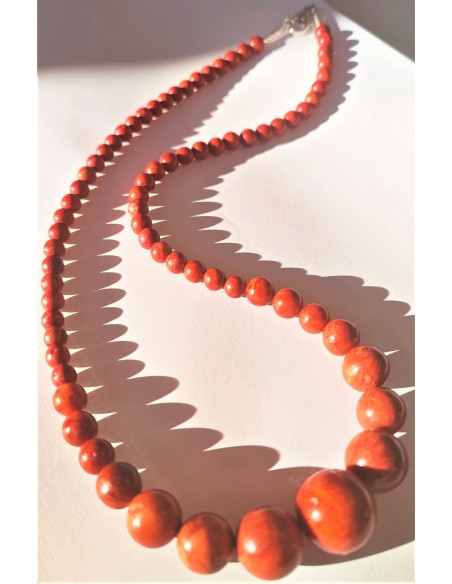 Collier Corail rouge en chutes