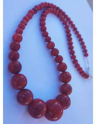 Collier Corail rouge en chutes