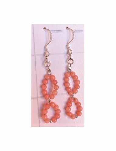 Boucles pierres 8 montees en argent