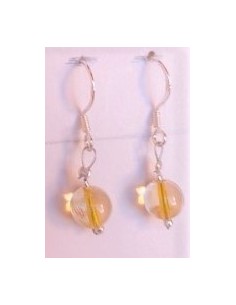 Boucles Citrine 8mm 2