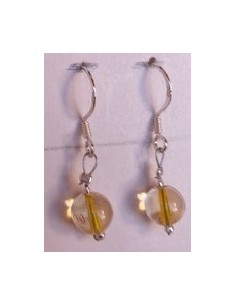 Boucles Citrine 8mm