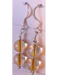 2 Citrines 8mm boucles 2