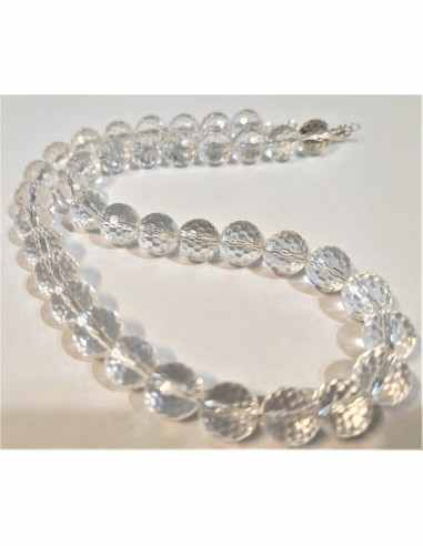 Collier cristal de roche 95mm
