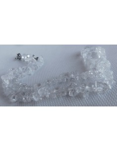 Cristal de roche, Quartz en collier baroque