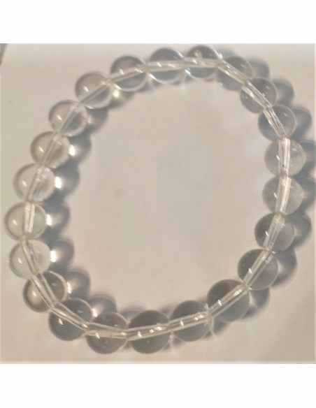 Bracelet cristal de roche 8mm