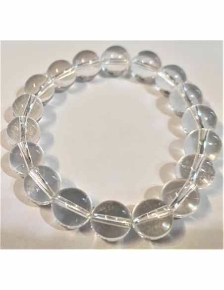 Bracelet cristal de roche 10mm