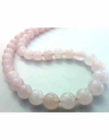 Quartz rose collier