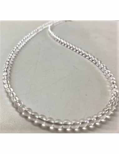 Collier Cristal de roche 4mm
