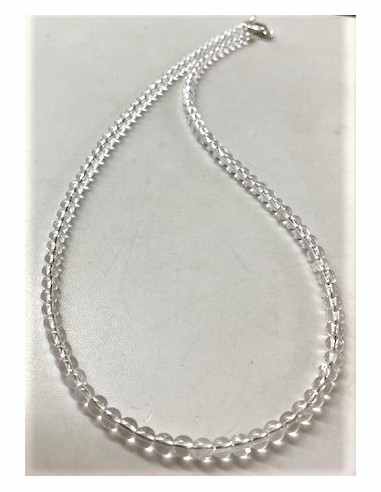 Collier Cristal de roche 4mm