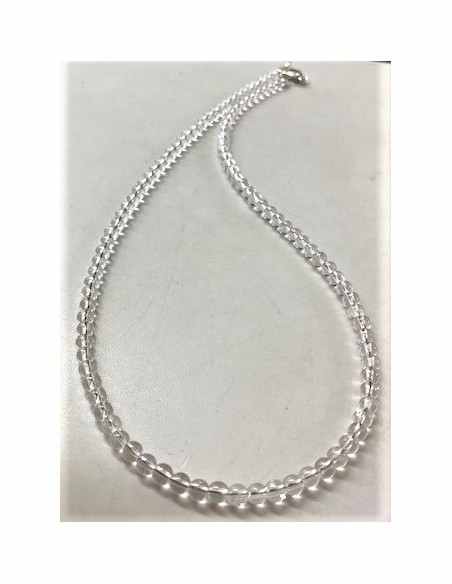 Collier Cristal de roche 4mm