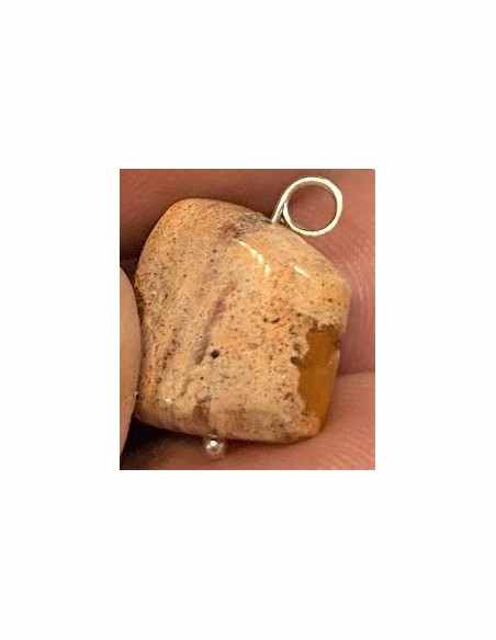 Opale de feu Mexique pendentif