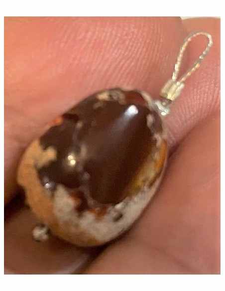 Pendentif Opale de feu gangue