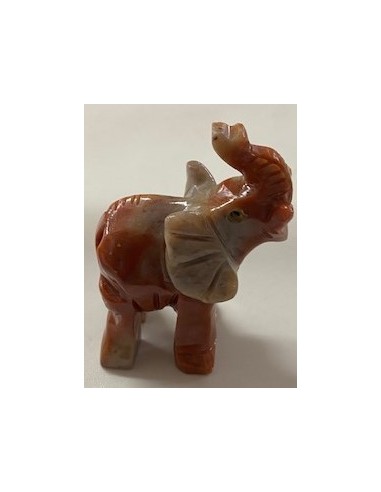 Elephant en pierre steatite 6cm