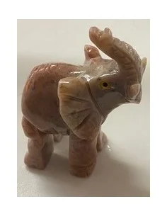 Eléphant pierre stéatite 6cm 2