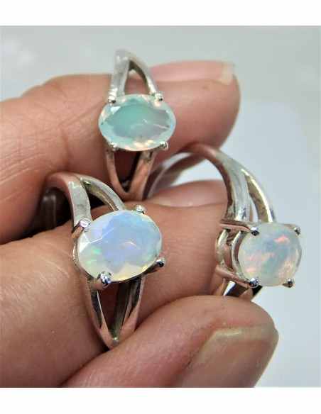 Opale noble Bague argent Opale noble Bague argent