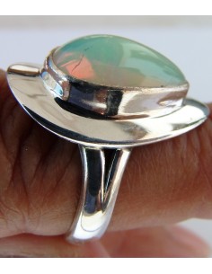 Opale noble bague argent 2