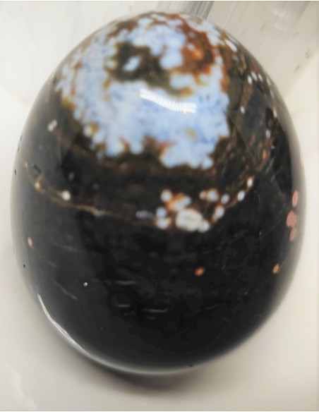 Oeuf jaspe orbiculaire, jaspe leopard