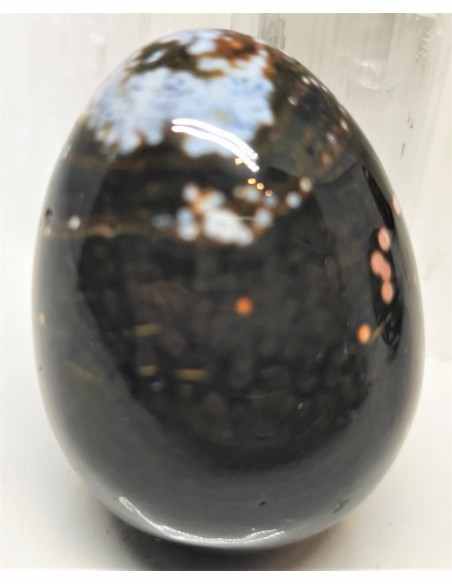 Oeuf jaspe orbiculaire, jaspe leopard