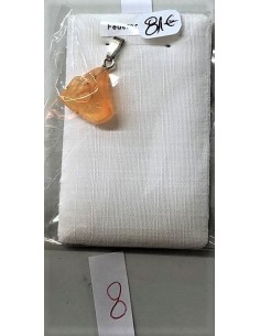Opale de feu pendentif argent