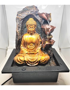 Fontaine bouddha doré 2