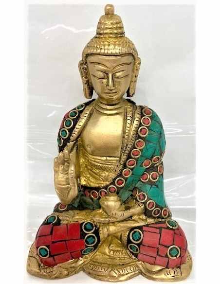 Bouddha du medecin laiton