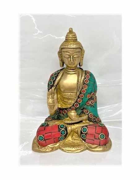 Bouddha du medecin laiton