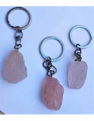 Porte Cles quartz rose