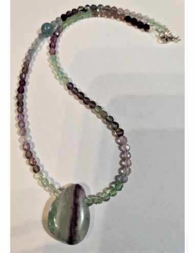 Collier Fluorite 8 et 4mm