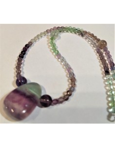 Collier Fluorine 8 et 4mm