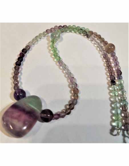 Collier Fluorine 8 et 4mm