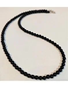 Collier tourmaline noire 4mm 2