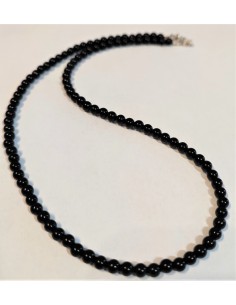 Collier en tourmaline noire 4mm 2
