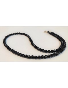 Collier en tourmaline noire 4mm