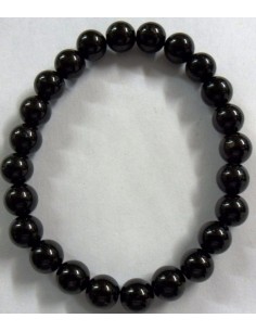 Bracelet tourmaline noire boules 8mm 2