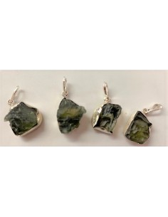 Moldavite pendentif argent 2