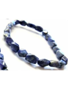 Bracelet lapis lazuli forme geométrique