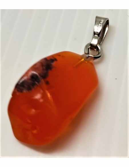 Pendentif Opale de feu 20mm