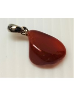 Pendentif Opale de feu rouge 15mm 2