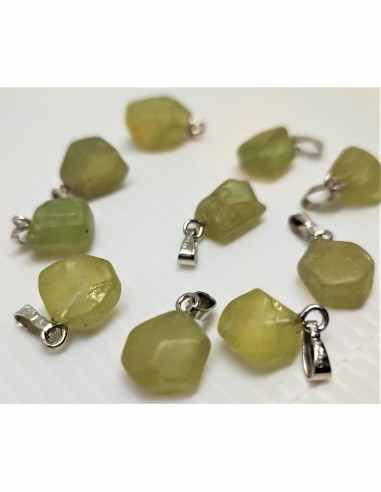 Apatite jaune brute pendentif