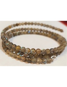 Bracelet jonc Labradorite 4mm