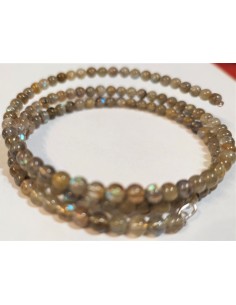 Bracelet jonc Labradorite 4mm 2